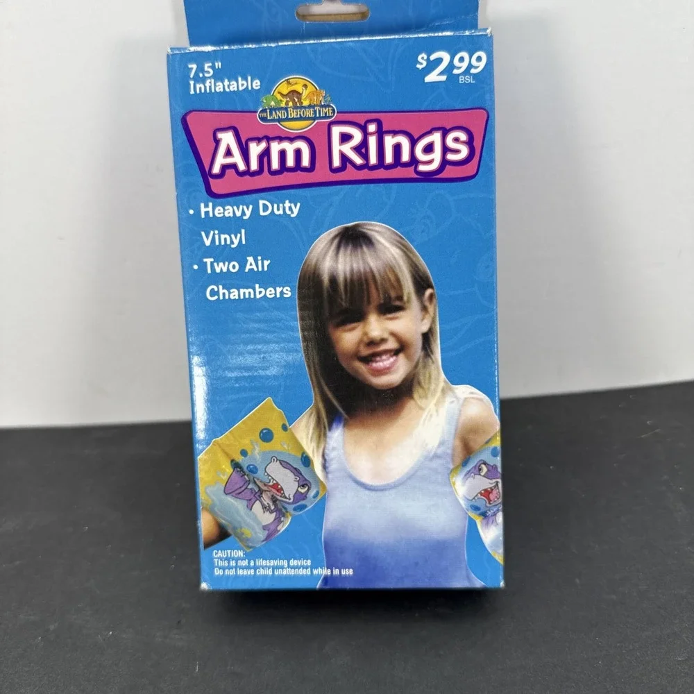 Vintage Land Before Time Arm Rings Inflatable Heavy Vinyl RARE Floaties